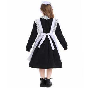 Costume de jour pour enfants pour filles Stage Play Performance Maid Civilian Dresses K117 - Product Image 3