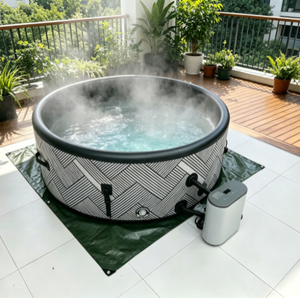 Spa gonflable portable <span class=keywords><strong>avec</strong></span> pompe à air, ensemble complet prêt à l'emploi, hors boîte - Product Image 1