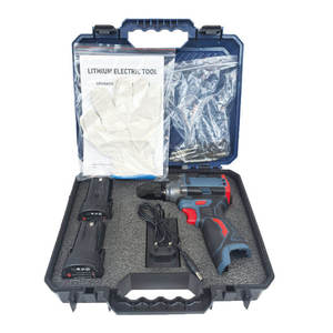 Taladro Percutor Inalámbrico Recargable Industrial Portátil, Juego de Herramientas de Mantenimiento con Batería de Litio, Taladro Eléctrico Inalámbrico - Product Image 5