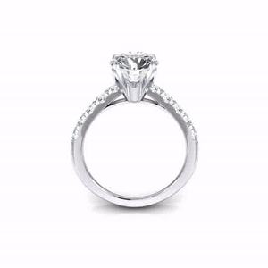 แหวนหมั้นอัญมณีแฟชั่นใหม่ล่าสุด18K แหวนทองสีเหลืองล้วน - Product Image 2