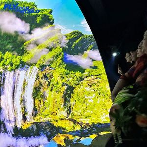 โรงภาพยนตร์โดม VR 8 ที่นั่ง 9D 7D XD พร้อมเครื่องจำลองการเคลื่อนไหว โปรเจคเตอร์ไฮเทค อุปกรณ์สวนสนุก เครื่องจำลองโรงภาพยนตร์แบบลอยฟ้า - Product Image 5