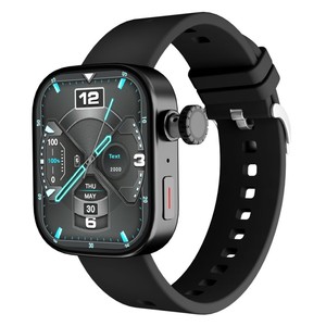 He Shun Cheng Ms10 Smartwatch Quadrato AMOLED 4G con Scheda SIM, Funzione Personalizzabile, Fotocamera Rotante a 270°, Quadrante in Silicone - Product Image 3