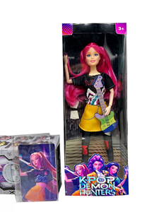 K-<span class=keywords><strong>pop</strong></span> Quỷ Hunter cô gái nhóm búp bê Lumi Mila Zoe Vinyl di chuyển khớp búp bê có đèn nhiều màu sắc và bài hát chủ đề - Product Image 3