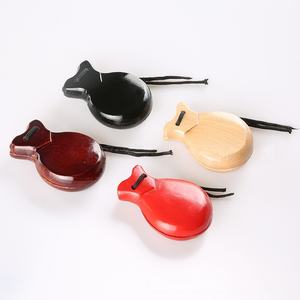 <span class=keywords><strong>Castagnettes</strong></span> espagnoles en bois, <span class=keywords><strong>castagnettes</strong></span> de danse <span class=keywords><strong>flamenco</strong></span> avec cordes, claquettes à main, instrument de musique de percussion pour enfants - Product Image 3