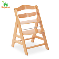 Chaise haute multifonctionnelle en bois pour bébé Hauteur réglable avec ceinture de sécurité pour siège bébé pour tout-petits enfants