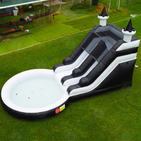 Videur gonflable blanc extérieur commercial Combo enfants adultes Moonwalk château sautant plein d'entrain avec toboggan pour les fêtes