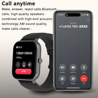 Reloj Inteligente Cuadrado ZL54CJ para Mujer, Llamadas por BT, Frecuencia Cardíaca, Modo Deportivo, Resistente al Agua, Reloj Inteligente para Hombre, TFT de 1.83 Pulgadas, Carbono