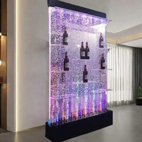 Panneau LED contemporain en acrylique découpé au laser, à changement de couleur, lumineux, taille personnalisable, pour aquarium, bulle d'eau, séparateur de pièce - Vente en gros