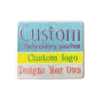 Écusson rectangulaire personnalisé brodé avec logo et nom, à thermocoller, à coudre ou à fixation auto-agrippante, pour uniforme d'entreprise, casquette, sac, décoration de vêtements DIY