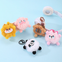 Porte-clés en peluche mignons et moelleux de haute qualité, breloques de sac de dessin animé adorables pour cadeaux d'étudiants et usage quotidien