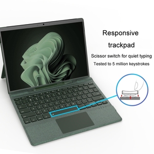 แป้นพิมพ์แท็บเล็ตสำหรับ <span class=keywords><strong>Microsoft</strong></span> Surface Pro <span class=keywords><strong>8</strong></span> / 9 / 10 /x คีย์บอร์ดแม่เหล็กแท็บเล็ตไร้สายสัมผัส backlit คีย์บอร์ดพร้อมช่องเสียบปากกา - Product Image 3