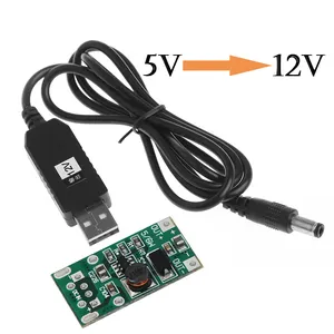 USB à DC 5.5*2.1mm 5V à 9V 12V Tension De Convertisseur de Puissance charge Câble D&#39;appoint pour