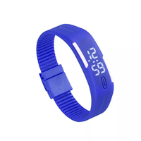 Montres à écran tactile LED carrées en Silicone, montre-bracelet numérique hommes en caoutchouc enfants montres numériques