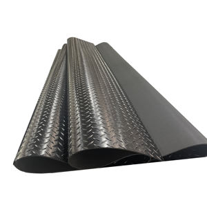 Plancher en caoutchouc antidérapant à motif de saule pour l'extérieur, épaisseur de 3mm, revêtement en caoutchouc styrène butadiène, coussin en caoutchouc antidérapant - Product Image 3