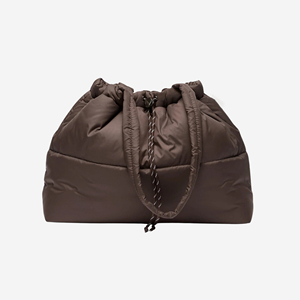 <b>Customize</b> Waterproof Quilted Puffy Handbag Large Capacity Padded Shoulder Bag Lightweight Cushion Tote Down Beach Bags for Women - Product Image 3