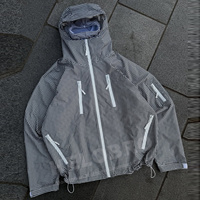 Veste Balaclava Premium à Carreaux pour Hommes, Imperméable, Coupe-Vent, en Nylon Ripstop, avec Fermeture Éclair, Grande Taille, pour la Course à Pied – Fabricants