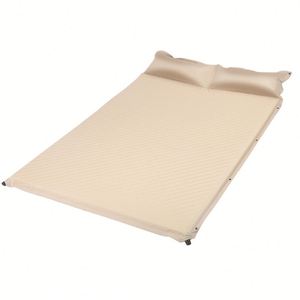 Outdoor <b>Large</b> Valve <b>Inflatable</b> Mattress Connectable Sponge Insulated Sleeping Pad for Camping - Product Image 1