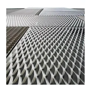 Perforation Expanded Metal Mesh For Facade Net Cladding Metal Mesh Sheet Expanded Mesh Metal Curtain Fasade Panel For Exterior