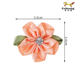 Mafolen-<span class=keywords><strong>Lazo</strong></span> decorativo de colores puros hecho a mano, <span class=keywords><strong>lazo</strong></span> de poliéster satinado <span class=keywords><strong>con</strong></span> rosas y flores, <span class=keywords><strong>con</strong></span> diamantes de imitación - Product Image 4