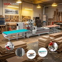Table de chargement et déchargement automatique de haute qualité pour machine CNC de travail du bois, routeur CNC à servomoteur pour la production de meubles en série