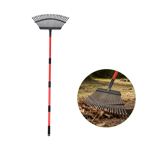 Râteau de jardin réglable à 25 dents personnalisable |   Râteau à feuilles en acier inoxydable durable - Product Image 1