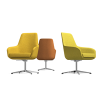 Chaise de bureau de direction moderne de luxe en tissu, certifiée BIFMA, avec siège en mousse moulée, réglable en hauteur, pour bureau à domicile