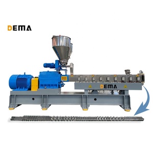 PP PE ABS Pigmento Master Batch Twin Tornillo Granulación Plástico Color Masterbatch Fabricación Granulador Máquina extrusora - Product Image 1