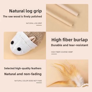 Juguete para Gatos, Varita Interactiva, Resistente a Mordidas, para Entretenimiento, con Campana y Ratón, para Navidad, San Valentín y Año Nuevo Chino - Product Image 3