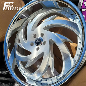 चीन में बनाया गया 2-टुकड़ा 18 19 20 21 22 23 24 इंच मोनोब्लॉक पॉलिश फिनिश एल्यूमीनियम मिश्र धातु के पहियों कार पहियों को स्पोर्ट्स कार के लिए - Product Image 5