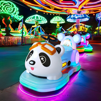 Parc d'attractions, centre commercial, autos tamponneuses électriques, jouets lumineux pour enfants, voiture tamponneuse Panda pour enfants