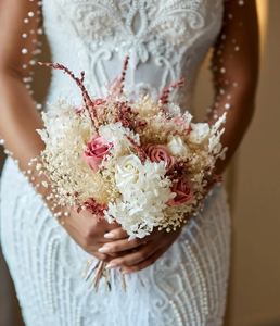 Africano Aso Ebi 2024 <span class=keywords><strong>vestido</strong></span> de novia de sirena blanca cuello transparente mangas completas perlas con cuentas Vintage elegante vestidos de novia <span class=keywords><strong>vestido</strong></span> - Product Image 3