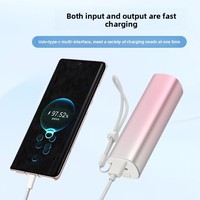 Calentador de Manos de Aleación de Aluminio de 5000 mAh, Banco de Energía Portátil de Iones de Litio de 10 W con Carga Rápida USB Compacta y Personalizada, con Pantalla LED