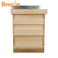 Neue Beecon Professionelle Imkereibedarf-Artikel Britische Nationale Unmontierte Holz-Bienenstockbox
