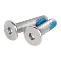 Vis de machine à profil bas en acier inoxydable SS304 à six pans creux avec joint d'écrou de verrouillage bleu pour boîtiers électroniques – Vis personnalisée – Prix de gros