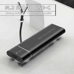 Shuole Nhà Máy Giá M.2 NGFF hdd ssd trường hợp SATA giao thức HDD bao vây Loại-C usb3.2 nhôm di động bên ngoài hộp đĩa cứng - Product Image 2