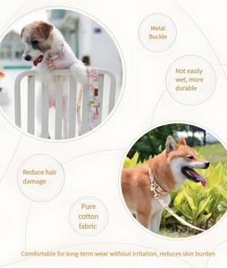 Laisse de chien en coton de luxe pour la peau à la mode réglable caractéristiques personnalisées caractéristiques lumineuses doux durable pour les chiens - Product Image 2