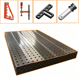 Banc <span class=keywords><strong>de</strong></span> soudage en <span class=keywords><strong>acier</strong></span> robuste 3D, plateforme <span class=keywords><strong>de</strong></span> soudage réglable avec fixations par serre-joints pour <span class=keywords><strong>l</strong></span>'industrie <span class=keywords><strong>de</strong></span> <span class=keywords><strong>la</strong></span> fabrication métallique - Product Image 2