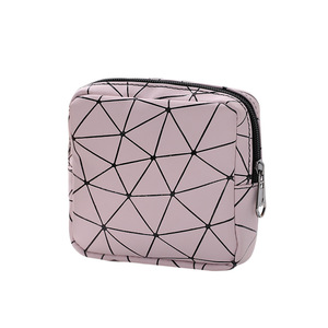 Portable Sanitary Napkin Storage Bag <b>Small</b> Compact Design Convenient For Women Period Use Blue Pink Green White Colors - Product Image 5