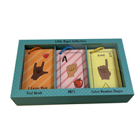 Cartes flash d'apprentissage précoce de l'alphabet 3 en 1 avec anneaux, 4x5 pouces, impression offset 4 couleurs CMYK