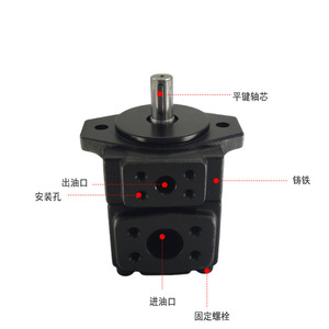 Bomba hidráulica con eje torneado y montaje de brida, 50L de capacidad, para máquina de doblado de tubos y fundición a presión - Product Image 1
