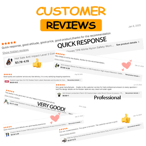 قفازات عالية الجودة ومتينة مطلية بالنتريل مع أساور ذات خطاف وحلقة، مستوى <span class=keywords><strong>2</strong></span> مضادة للصدمات، قفازات مضادة للقطع من الفئة A4 للبناء الصناعي - Product Image 6