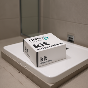 Kit de réparation Linpha Ceramics pour receveur de douche en céramique blanche - Product Image 3