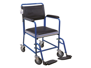 Chaise de toilette pliable en acier à quatre pieds antidérapante, gain de place, avec seau intérieur amovible - Product Image 4