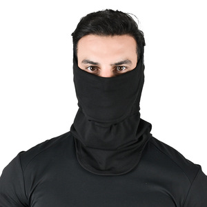 Black Fleece <b>Neck</b> <b>Warmer</b> Face Mask Windproof Cold Protection For Winter Outdoor Sports Cycling Skiing Men Women - Product Image 1