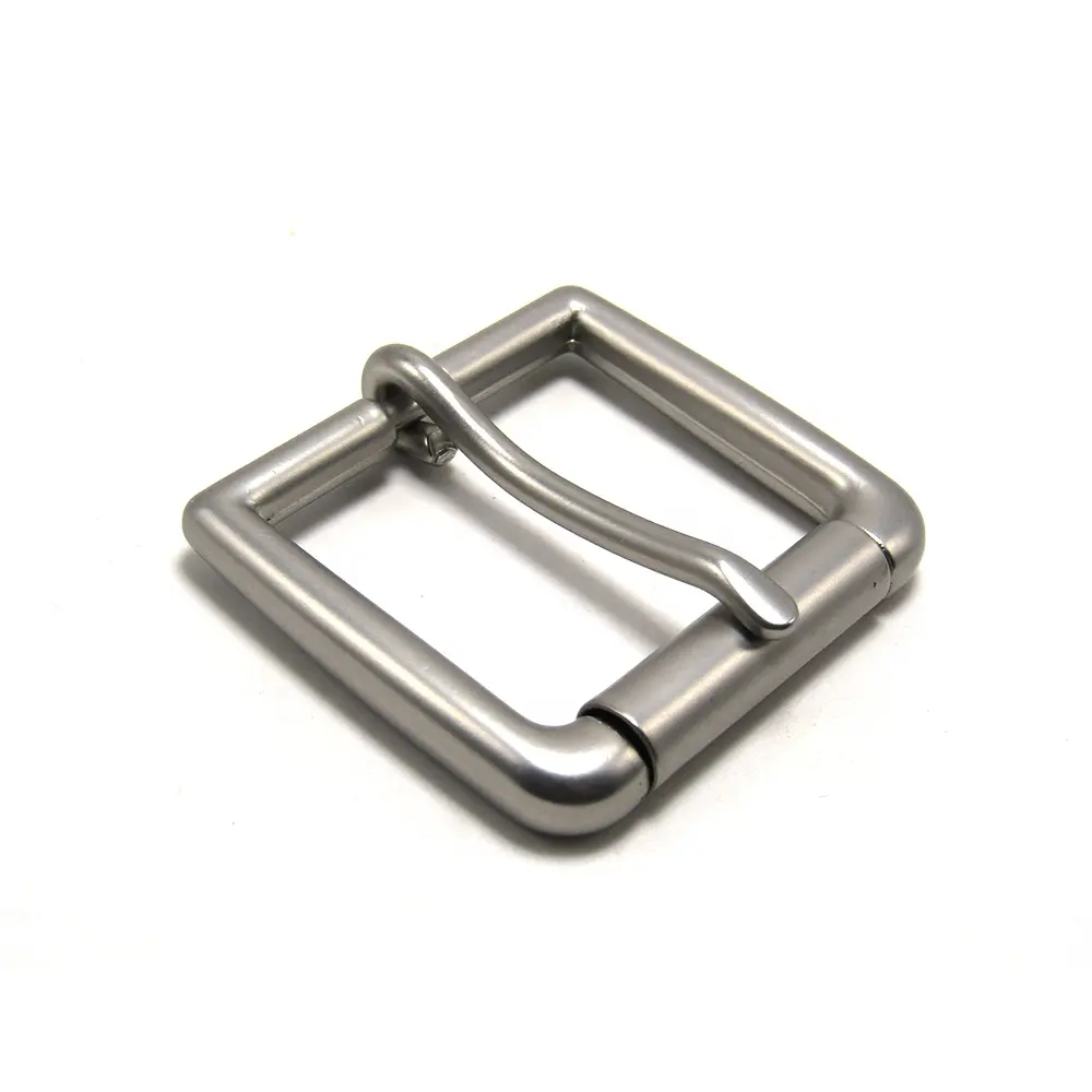 38mm Pin Rotating Parts Alloy Brushed nickle Metal Turning Men Custom Wholesale Blanks Reversible Roller Belt Buckle