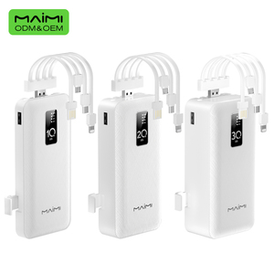 Cargador Portátil Universal Maimi Multi-Cable de Alta Capacidad 10000 20000 30000 mAh con Luz LED para Regalo Empresarial - Product Image 5