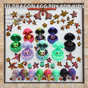 2025 Originality3D Modelo de Juguete Huevo de Dragón Impreso en 3D, Creativo, Descompresivo, Articulado, Dinosaurio Animal para Niños, Escala 1/12, PLA - Product Image 2