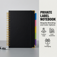Carnet de notes A5 transfrontalier pour étudiants et professionnels, spirale créative, style coréen, avec spirale latérale, carnet de notes et bloc-notes