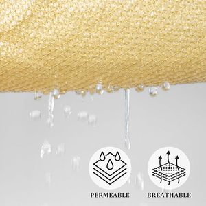 Bóng râm & Beyond hình chữ nhật Sun <span class=keywords><strong>Shade</strong></span> Sail 12'x16' tán cát cho Patio sân vườn - Product Image 3