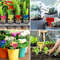 Prix de gros Logo personnalisé T-Type PP plante étiquettes d'étiquette étiquettes de jardin en plastique étanche pour les plantes en pot extérieur de serre
